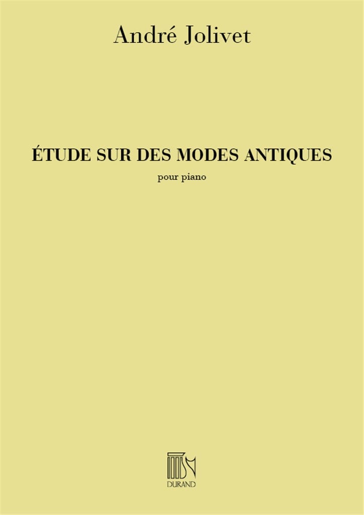 Etudes Modes Antiques Piano